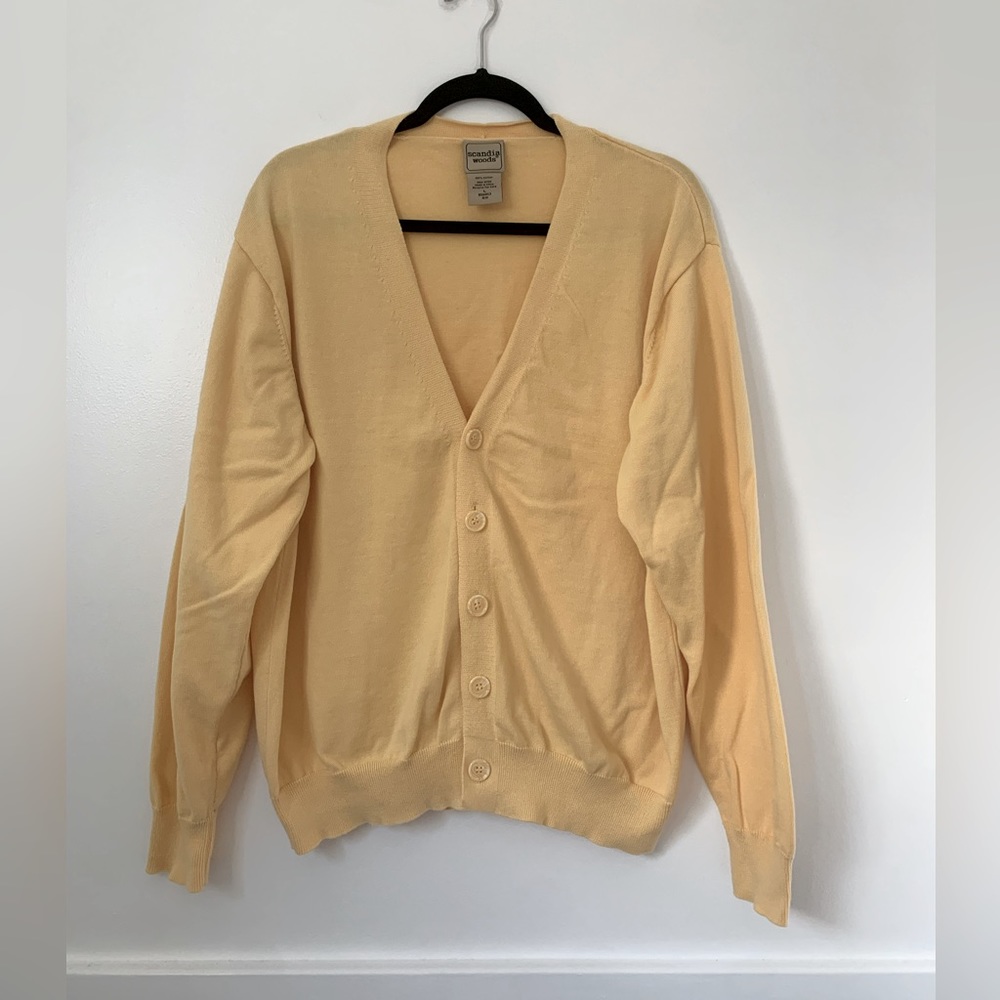 Scandia Woods Butter Yellow Vintage Cardigan